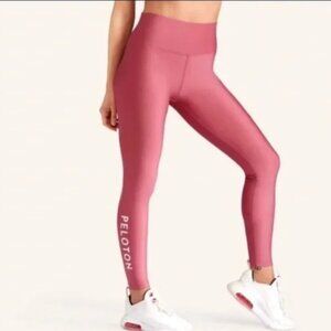 Women Peloton Solid Flex Leggings Workout Performance in Mauve Pink Size Large